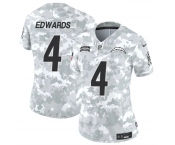 Women's Los Angeles Chargers #4 Gus Edwards 2024 F.U.S.E Arctic Camo Salute To Service Limited Stitched Football Jersey