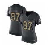 Women's Los Angeles Chargers #97 Joey Bosa Limited Black 2016 Salute to Service Football Jersey