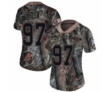 Women's Los Angeles Chargers #97 Joey Bosa Limited Camo Rush Realtree Football Jersey