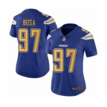 Women's Los Angeles Chargers #97 Joey Bosa Limited Electric Blue Rush Vapor Untouchable Football Jersey