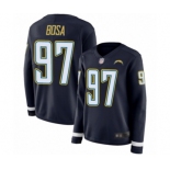 Women's Los Angeles Chargers #97 Joey Bosa Limited Navy Blue Therma Long Sleeve Football Jersey