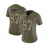 Women's Los Angeles Chargers #97 Joey Bosa Limited Olive Camo 2017 Salute to Service Football Jersey