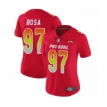 Women's Los Angeles Chargers #97 Joey Bosa Limited Red 2018 Pro Bowl Football Jersey