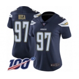 Women's Los Angeles Chargers #97 Joey Bosa Navy Blue Team Color Vapor Untouchable Limited Player 100th Season Football Jersey