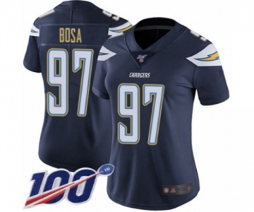 Women's Los Angeles Chargers #97 Joey Bosa Navy Blue Team Color Vapor Untouchable Limited Player 100th Season Football Jersey