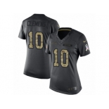 Women's Nike Los Angeles Chargers #10 Kellen Clemens Limited Black 2016 Salute to Service NFL Jersey