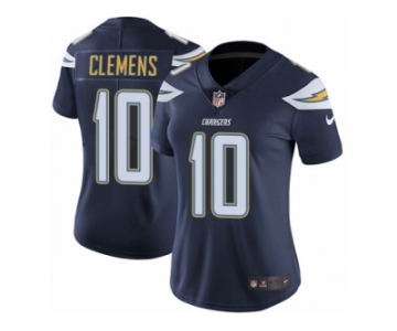 Women's Nike Los Angeles Chargers #10 Kellen Clemens Vapor Untouchable Limited Navy Blue Team Color NFL Jersey