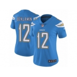 Women's Nike Los Angeles Chargers #12 Travis Benjamin Vapor Untouchable Limited Electric Blue Alternate NFL Jersey