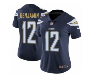 Women's Nike Los Angeles Chargers #12 Travis Benjamin Vapor Untouchable Limited Navy Blue Team Color NFL Jersey