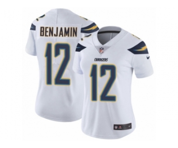 Women's Nike Los Angeles Chargers #12 Travis Benjamin Vapor Untouchable Limited White NFL Jersey