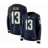 Women's Nike Los Angeles Chargers #13 Keenan Allen Limited Navy Blue Therma Long Sleeve NFL Jersey