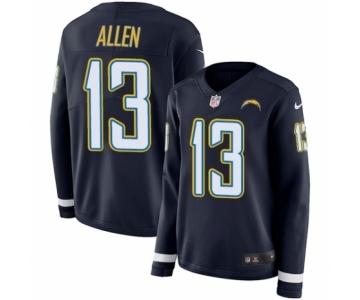 Women's Nike Los Angeles Chargers #13 Keenan Allen Limited Navy Blue Therma Long Sleeve NFL Jersey