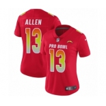 Women's Nike Los Angeles Chargers #13 Keenan Allen Limited Red AFC 2019 Pro Bowl NFL Jersey