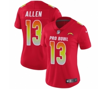 Women's Nike Los Angeles Chargers #13 Keenan Allen Limited Red AFC 2019 Pro Bowl NFL Jersey