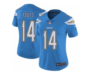 Women's Nike Los Angeles Chargers #14 Dan Fouts Vapor Untouchable Limited Electric Blue Alternate NFL Jersey