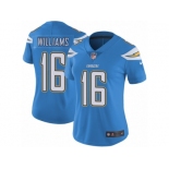 Women's Nike Los Angeles Chargers #16 Tyrell Williams Vapor Untouchable Limited Electric Blue Alternate NFL Jersey