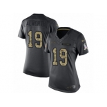 Women's Nike Los Angeles Chargers #19 Lance Alworth Limited Black 2016 Salute to Service NFL Jersey