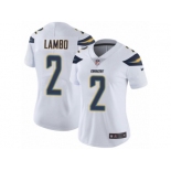 Women's Nike Los Angeles Chargers #2 Josh Lambo Vapor Untouchable Limited White NFL Jersey