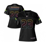 Women's Nike Los Angeles Chargers #23 Rayshawn Jenkins Game Black Fashion NFL Jersey