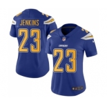 Women's Nike Los Angeles Chargers #23 Rayshawn Jenkins Limited Electric Blue Rush Vapor Untouchable NFL Jersey