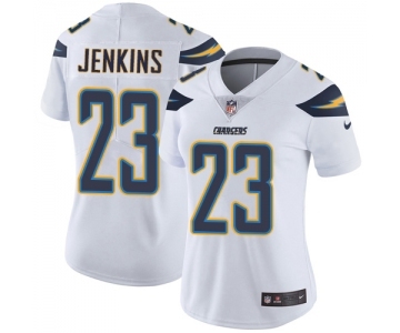 Women's Nike Los Angeles Chargers #23 Rayshawn Jenkins White Vapor Untouchable Limited Player NFL Jersey