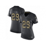 Women's Nike Los Angeles Chargers #29 Craig Mager Limited Black 2016 Salute to Service NFL Jersey