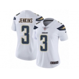 Women's Nike Los Angeles Chargers #3 Rayshawn Jenkins Elite White NFL Jersey