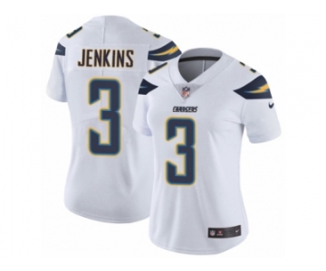 Women's Nike Los Angeles Chargers #3 Rayshawn Jenkins Elite White NFL Jersey