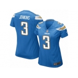 Women's Nike Los Angeles Chargers #3 Rayshawn Jenkins Game Electric Blue Alternate NFL Jersey