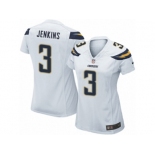 Women's Nike Los Angeles Chargers #3 Rayshawn Jenkins Game White NFL Jersey