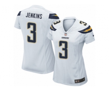 Women's Nike Los Angeles Chargers #3 Rayshawn Jenkins Game White NFL Jersey