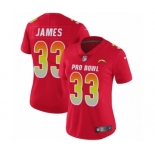 Women's Nike Los Angeles Chargers #33 Derwin James Limited Red AFC 2019 Pro Bowl NFL Jersey