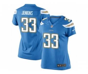 Women's Nike Los Angeles Chargers #33 Rayshawn Jenkins Limited Electric Blue Alternate NFL Jersey