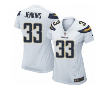 Women's Nike Los Angeles Chargers #33 Rayshawn Jenkins Limited White NFL Jersey