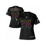 Women's Nike Los Angeles Chargers #34 Derek Watt Game Black Fashion NFL Jersey