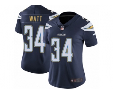 Women's Nike Los Angeles Chargers #34 Derek Watt Vapor Untouchable Limited Navy Blue Team Color NFL Jersey