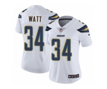 Women's Nike Los Angeles Chargers #34 Derek Watt Vapor Untouchable Limited White NFL Jersey