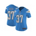 Women's Nike Los Angeles Chargers #37 Jahleel Addae Vapor Untouchable Limited Electric Blue Alternate NFL Jersey