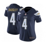 Women's Nike Los Angeles Chargers #4 Michael Badgley Navy Blue Team Color Vapor Untouchable Limited Player NFL Jersey