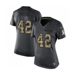 Women's Nike Los Angeles Chargers #42 Uchenna Nwosu Limited Black 2016 Salute to Service NFL Jersey