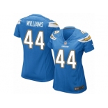 Women's Nike Los Angeles Chargers #44 Andre Williams Game Electric Blue Alternate NFL Jersey