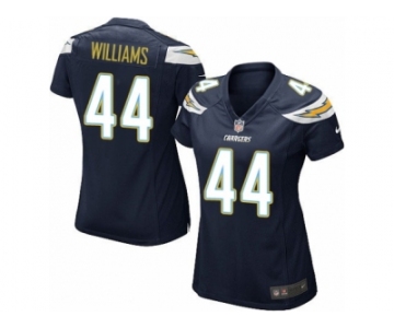 Women's Nike Los Angeles Chargers #44 Andre Williams Game Navy Blue Team Color NFL Jersey