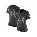 Women's Nike Los Angeles Chargers #44 Andre Williams Limited Black 2016 Salute to Service NFL Jersey