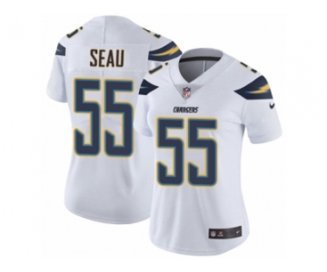 Women's Nike Los Angeles Chargers #55 Junior Seau Vapor Untouchable Limited White NFL Jersey