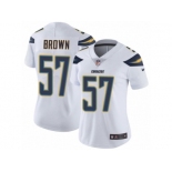 Women's Nike Los Angeles Chargers #57 Jatavis Brown Vapor Untouchable Limited White NFL Jersey