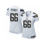 Women's Nike Los Angeles Chargers #66 Dan Feeney Limited White NFL Jersey