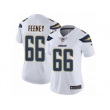 Women's Nike Los Angeles Chargers #66 Dan Feeney Vapor Untouchable Limited White NFL Jersey