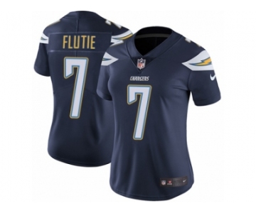 Women's Nike Los Angeles Chargers #7 Doug Flutie Vapor Untouchable Limited Navy Blue Team Color NFL Jersey