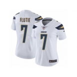 Women's Nike Los Angeles Chargers #7 Doug Flutie Vapor Untouchable Limited White NFL Jersey