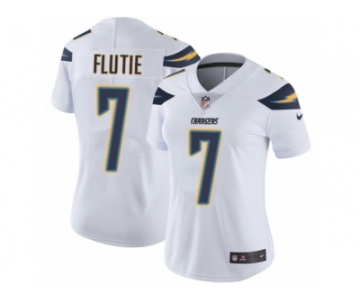 Women's Nike Los Angeles Chargers #7 Doug Flutie Vapor Untouchable Limited White NFL Jersey